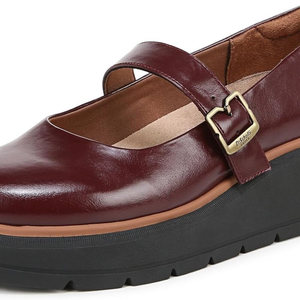 Women's Faux Leather Mary Jane Flats 9 Wedge Platform Comfort Eco-Friendly